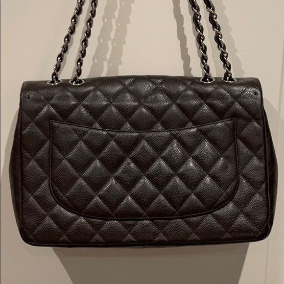 Chanel Caviar Jumbo flap brown bag 100% authentic - Picture 4 of 13